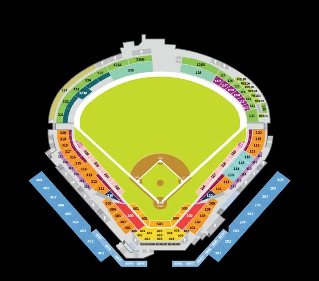 한화vs기아 9월27일 외야불펜지정석 단석