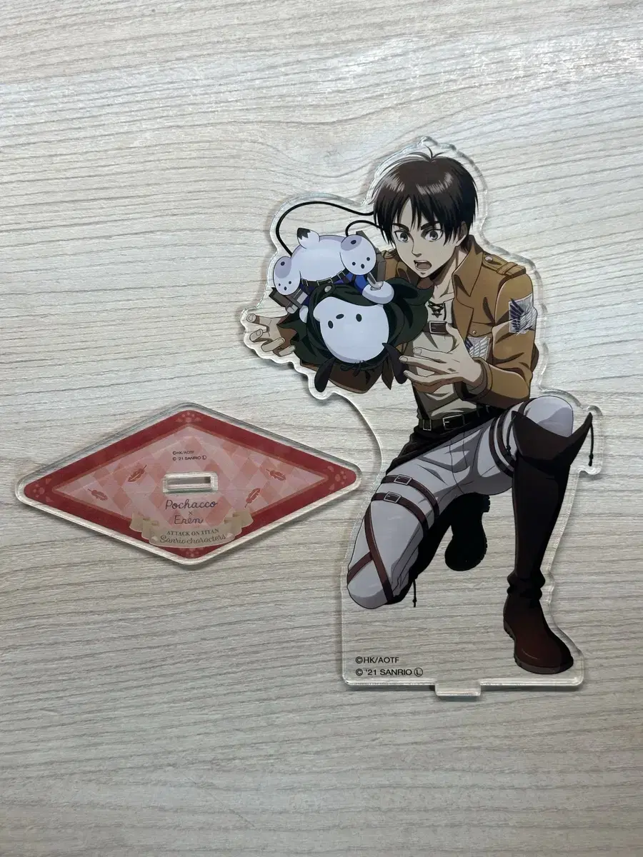 Attack on Titan Sanrio Collaboration Eren Pochaco Acrylic