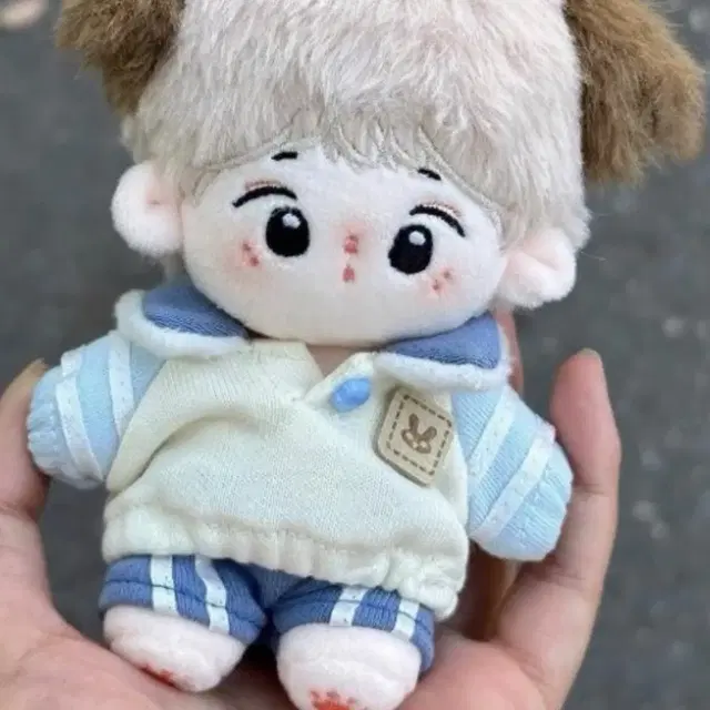 10cm 무속성 인형 옷 블루래빗