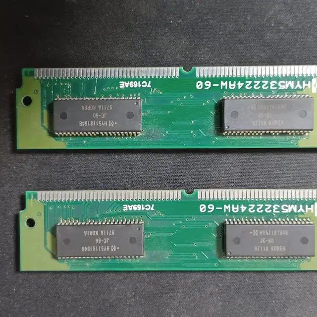 삼성 8MB EDO 72pin RAM KMM5322204BW-6 2개