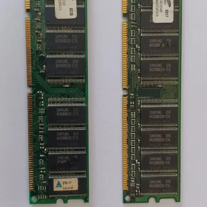 삼성 8MB EDO 72pin RAM KMM5322204BW-6 2개