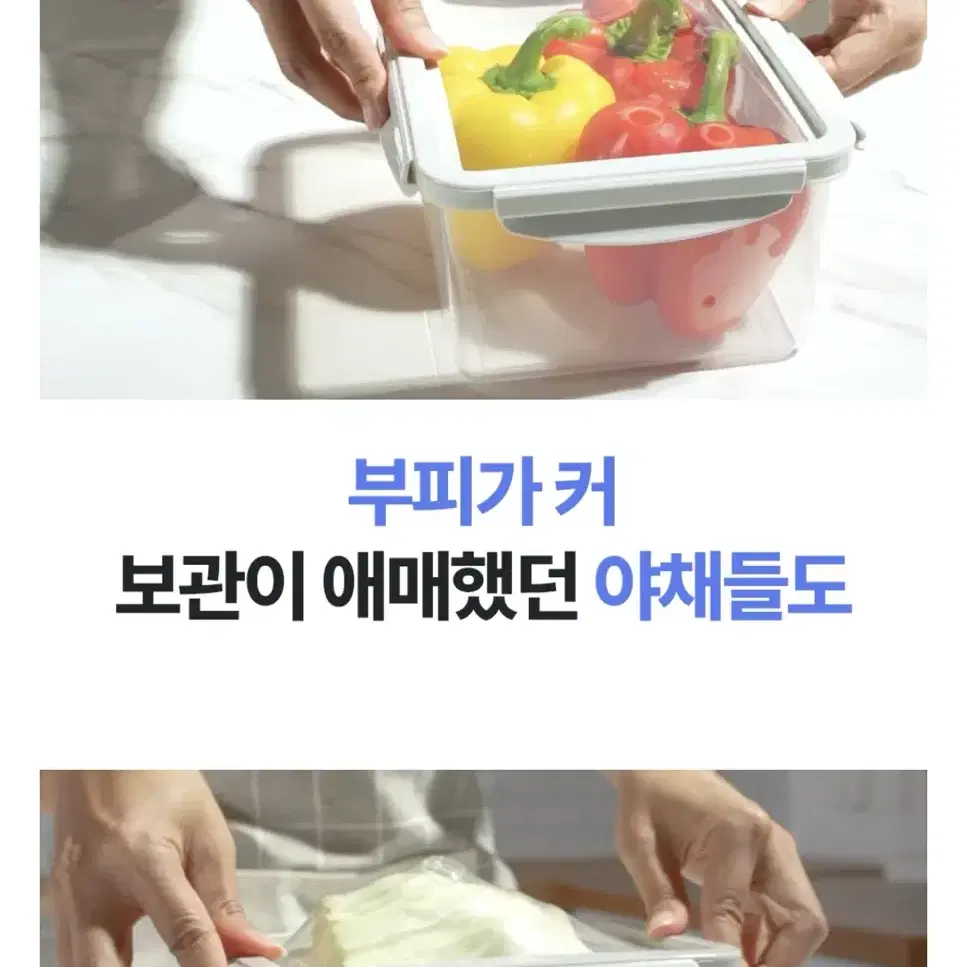 (새제품)밀착 밀폐용기