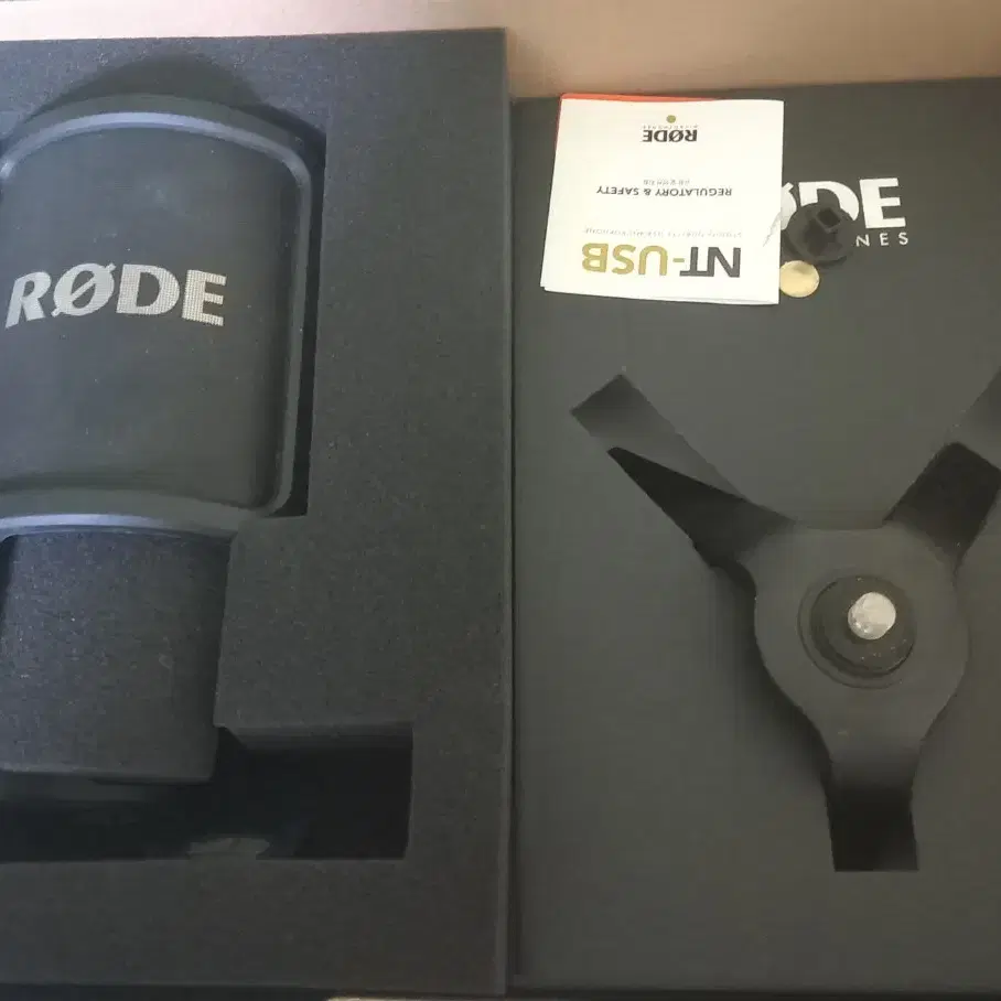 rode-nt-usb + 쇼크마운트 + T자 장스탠드