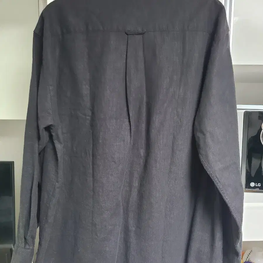 프리즘웍스 린넨셔츠 블랙 LINEN RELAXED SHIRT_ BLACK