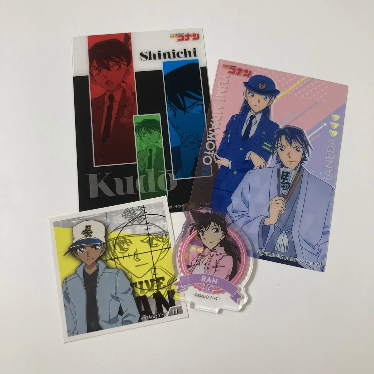 Conan kard Clear acrylic stand Shinichimiran Haneda Yumi