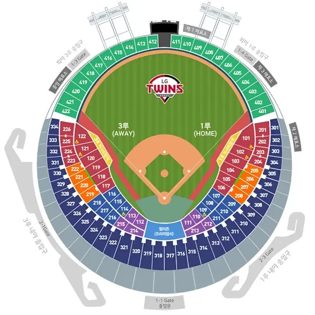 (정가) 9/21(토) LG vs 두산 1루 네이비 통로 2,4연석
