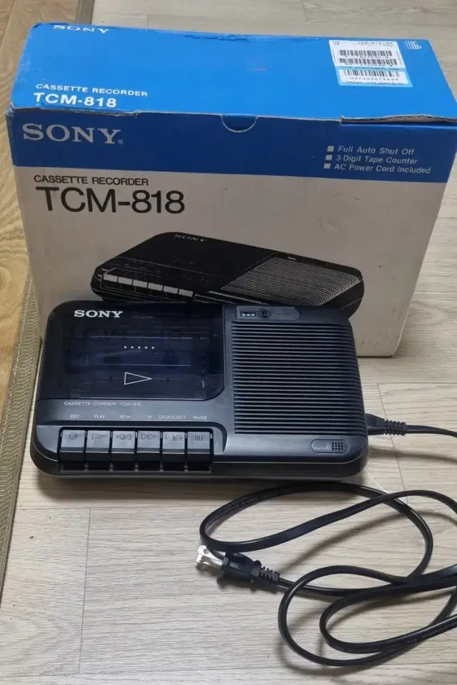 Sony 소니 카세트 레코더 TCM818 플레이어 휴대용 110v