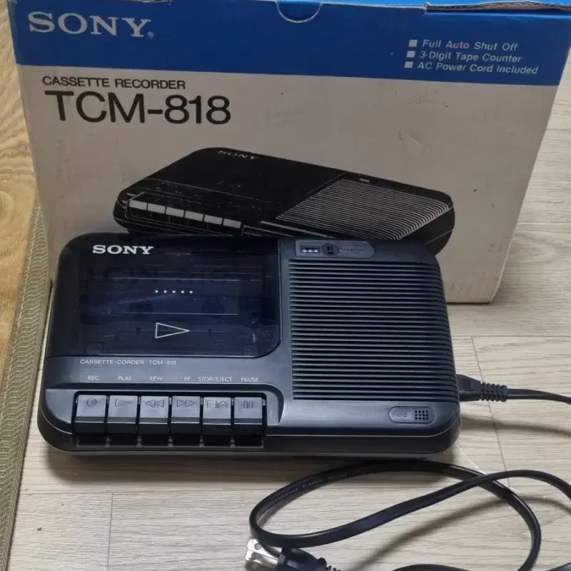 Sony 소니 카세트 레코더 TCM818 플레이어 휴대용 110v