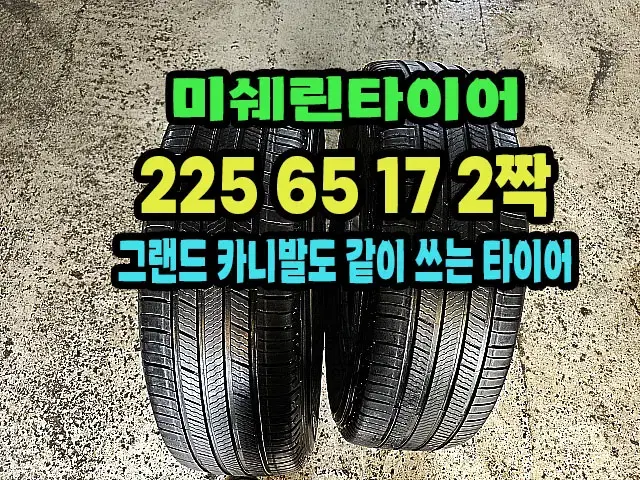 그랜드카니발 호환가능 미쉐린타이어 225 65 17 2짝.2256517