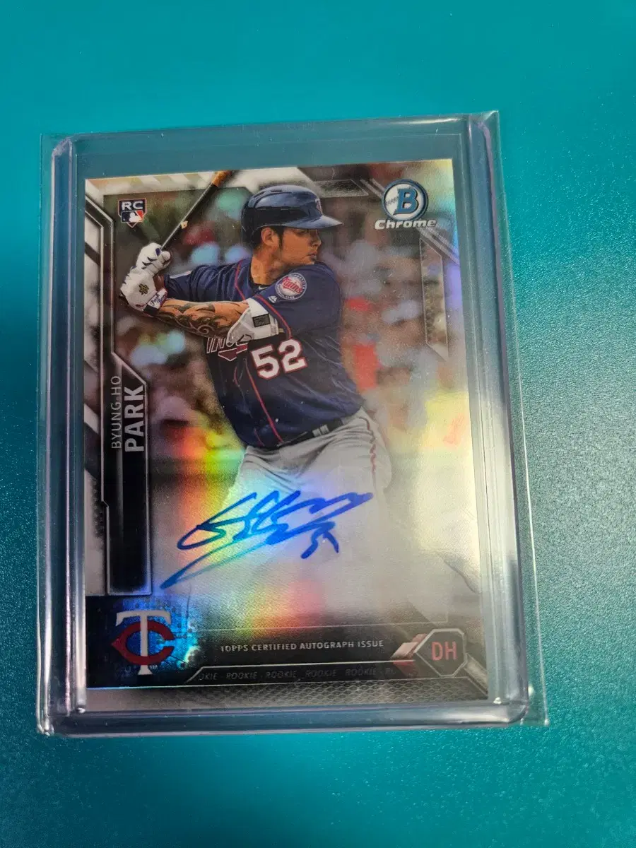 박병호 Bowman Chrome 리플렉터 오토 카드
