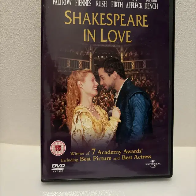 SHAKESPEARE IN LOVE 세익스피어 인 러브 DVD 지역코드2