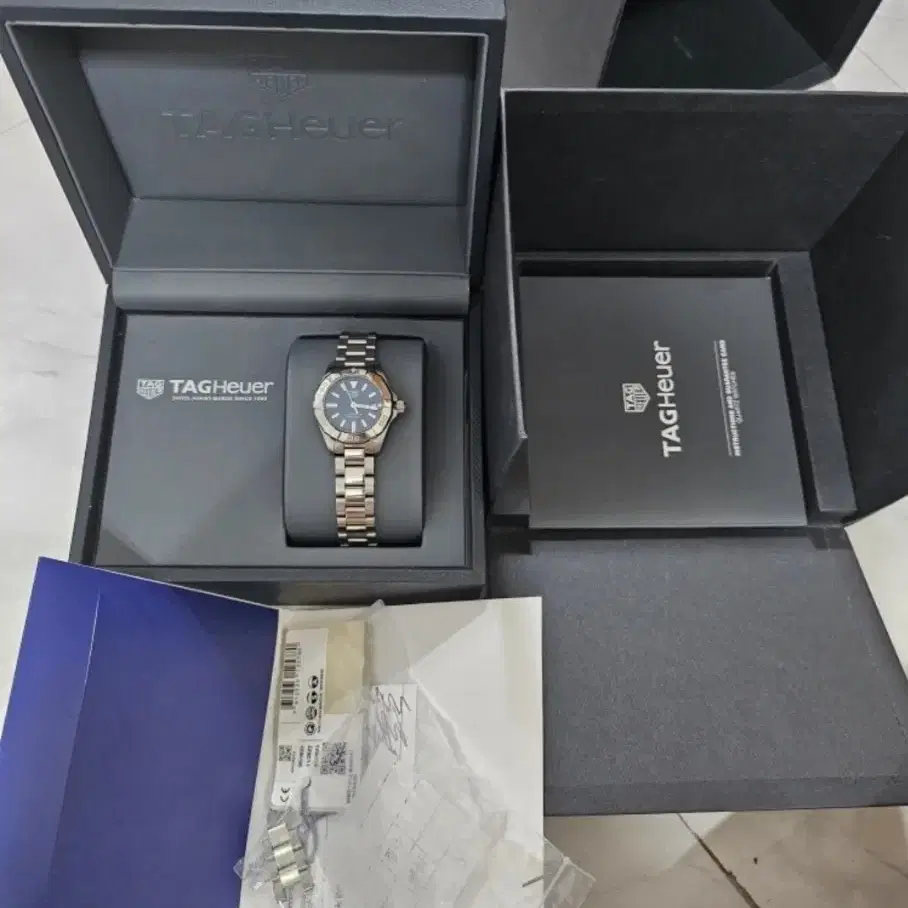 태그호이어 Tag Heuer WBD1412아쿠아레이서 여성 메탈시계팝니다