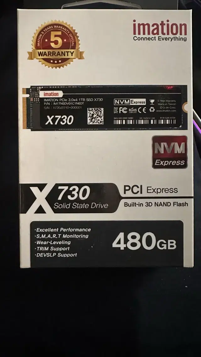 imation NVMe M.2 SSD 480G