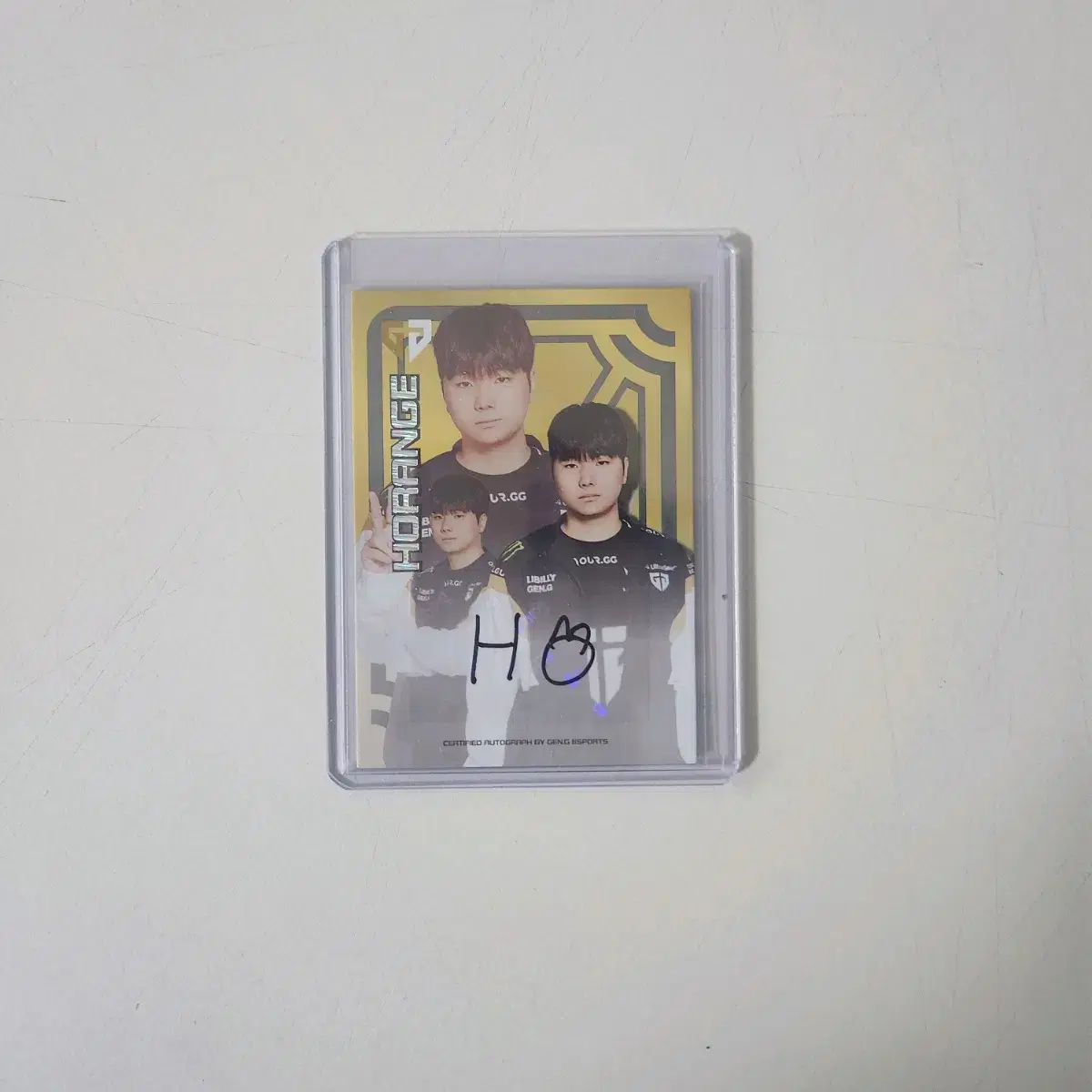 Xen Ji Tiger Player 20 Limited Signed Goods Card