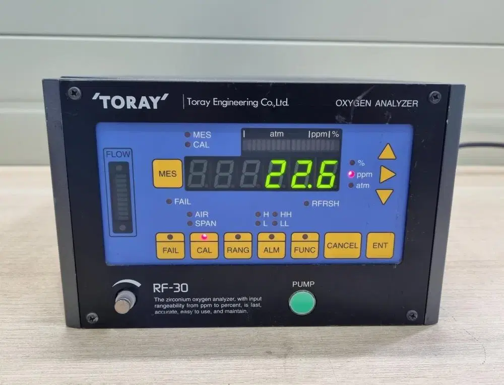 TORAY RF-30 Oxygen Analyzer 산소분석기