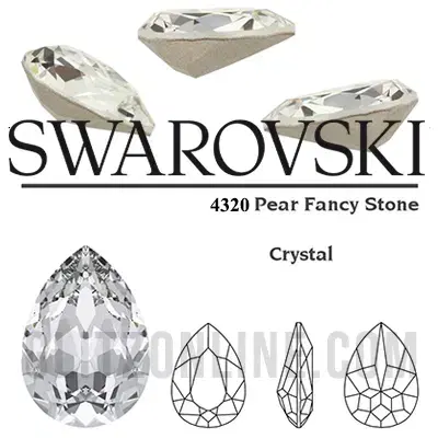 스와로브스키 물방울 크리스탈 훅 귀걸이 Swarovski Crystal