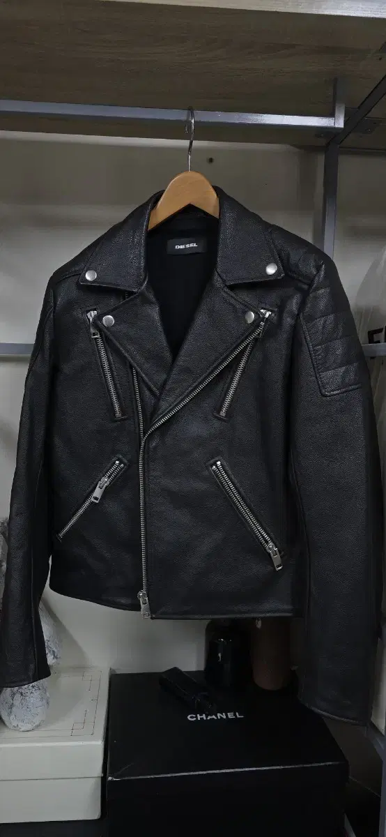 Diesel DIESEL Leather Rider Jacket