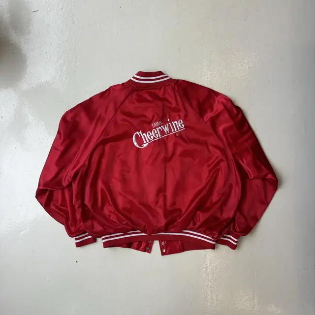 80s USA OG 나일론 사틴 바시티 3XL