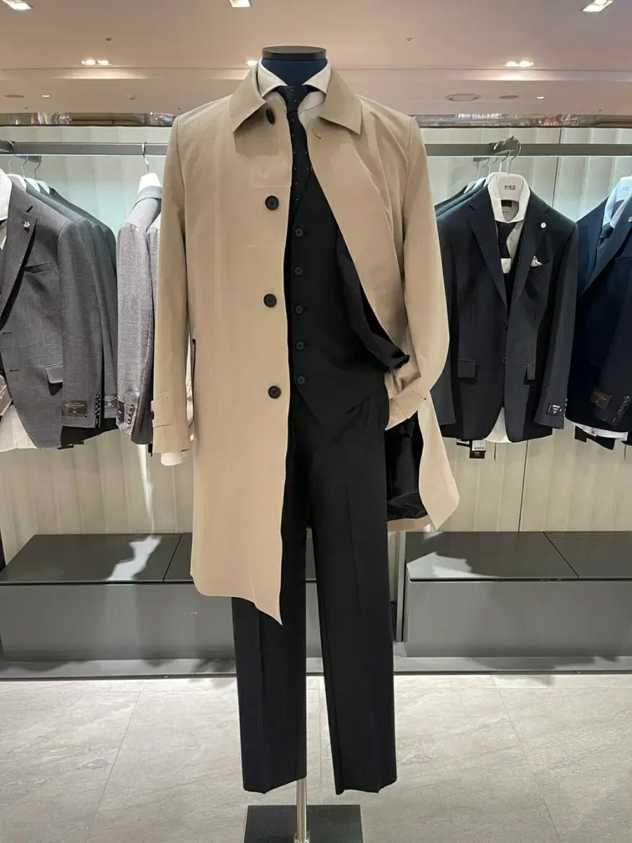 Lotte Department Store Endzy Luxury gaeul Trench Coat New