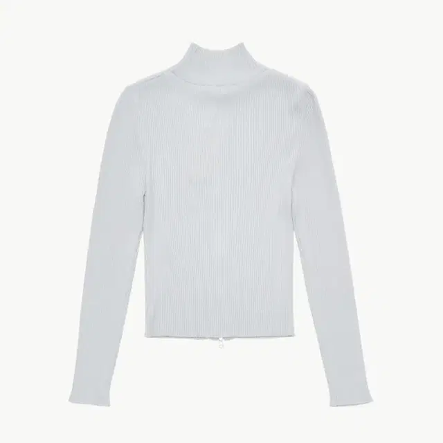 Amomento Ribbed Mock Neck Cardigan-Light