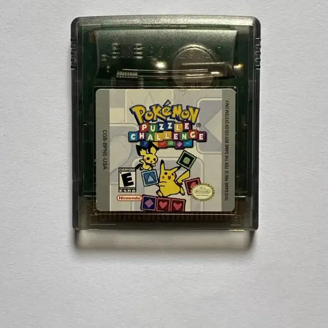 포켓몬 퍼즐 챌린지 영어 북미 정품 게임팩 gb gameboy 게임보