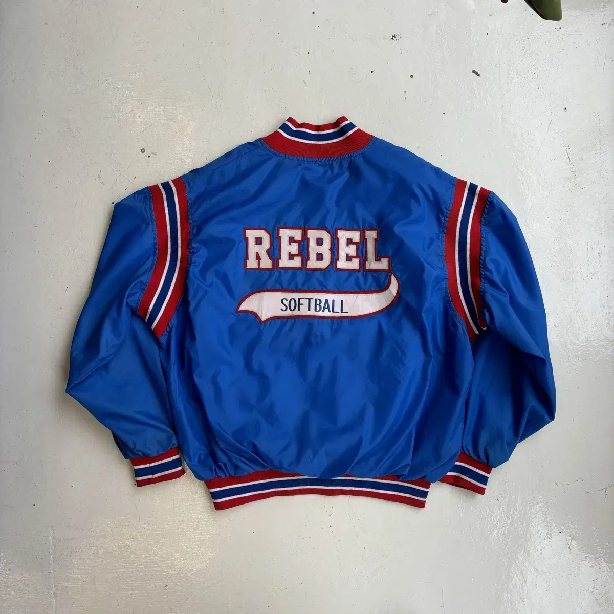 90s USA OG REBEL 나일론 집업 져지 2XL