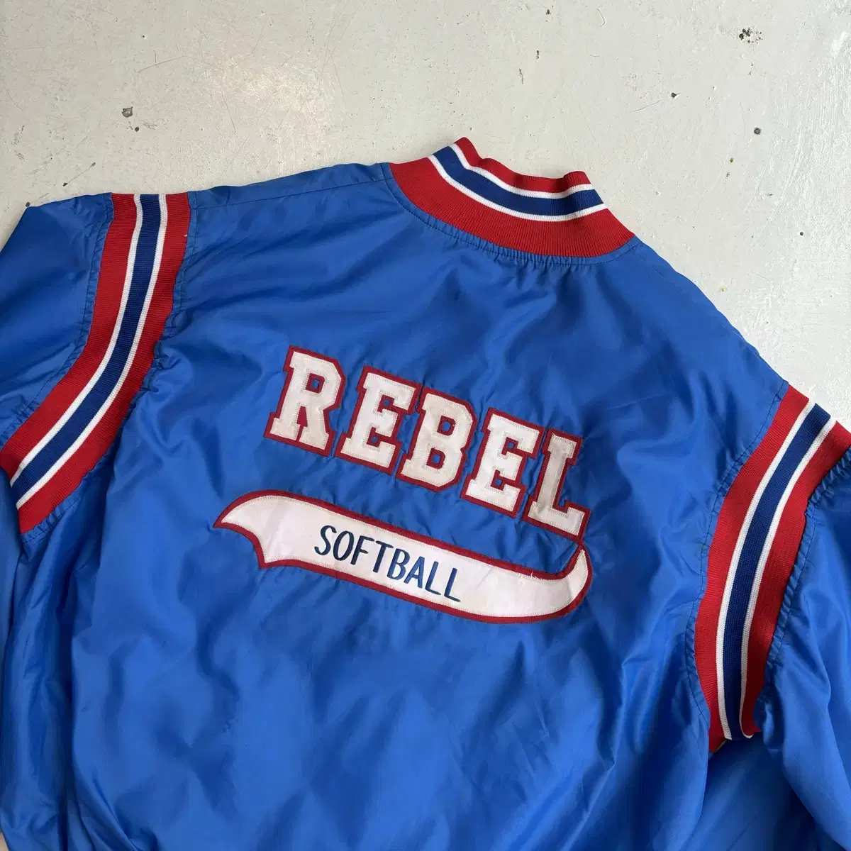 90s USA OG REBEL 나일론 집업 져지 2XL