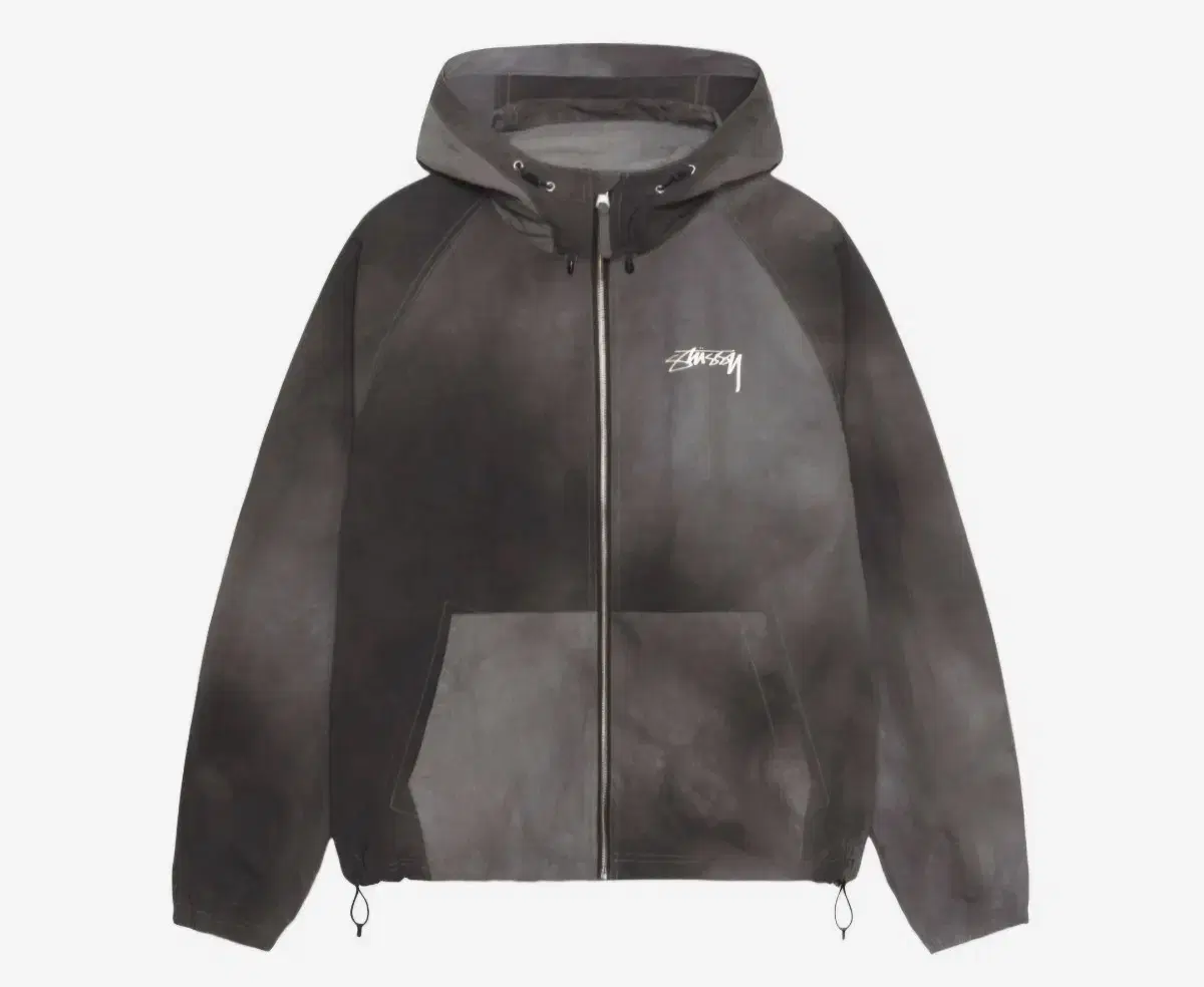 [L] Stussy Wave Die Beach Shell Jacket Black