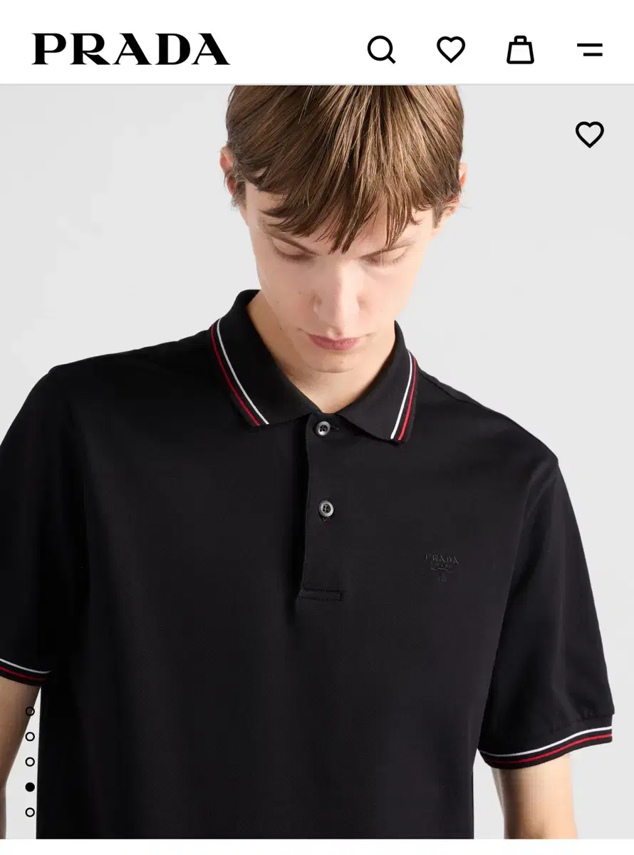 Prada Polo shirt Black XL worn 1 time