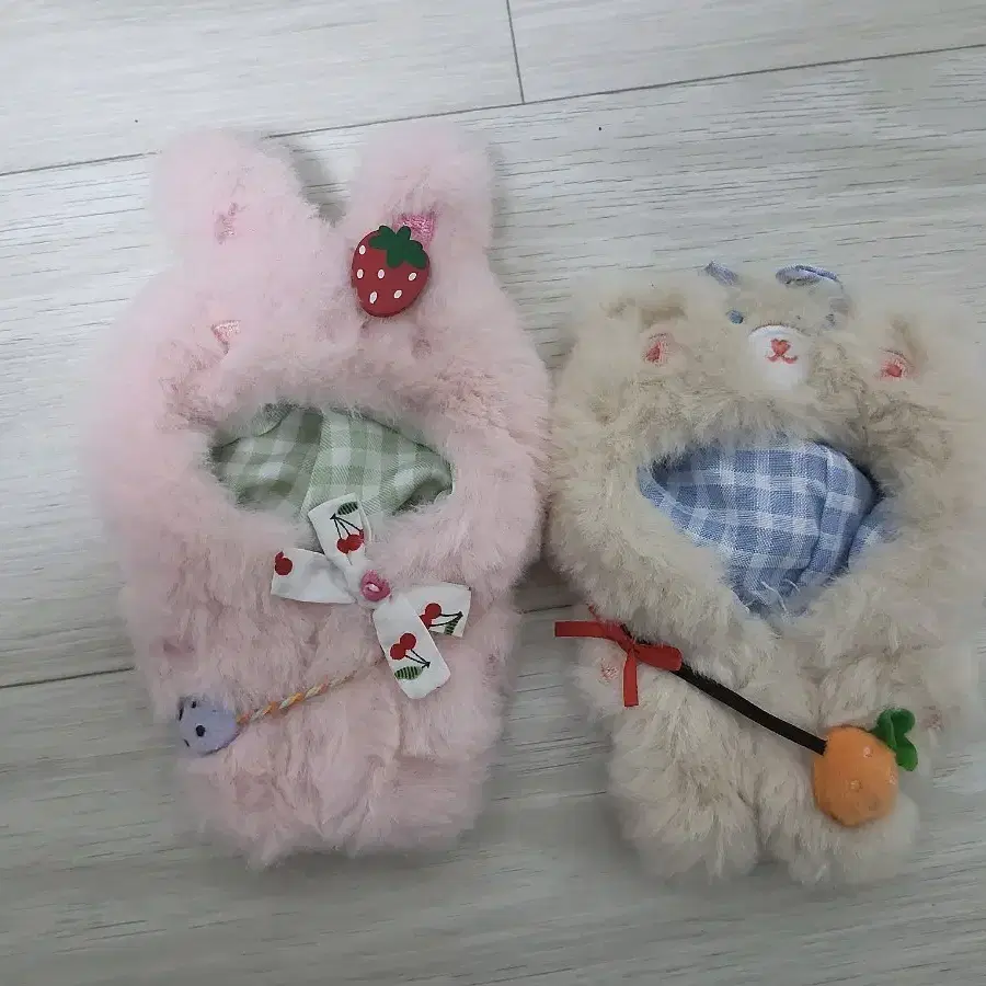 수박집 10cm 토끼 곰 인형옷 우주복