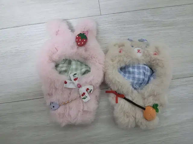 수박집 10cm 토끼 곰 인형옷 우주복