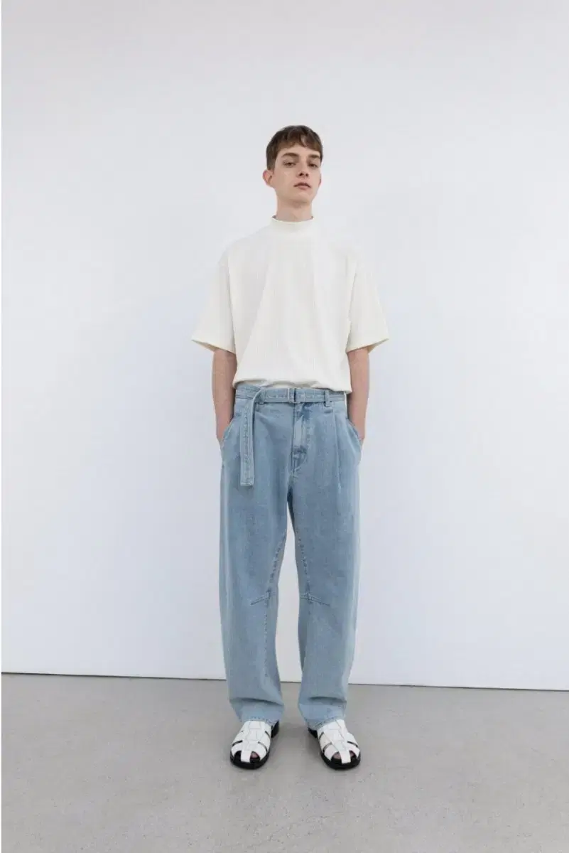 New Arrivals Insilence Belted Denim Pants Jeans