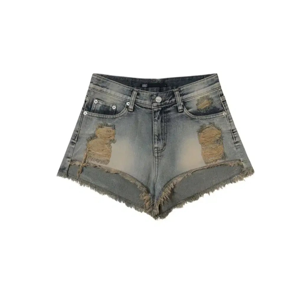 보헴서 24ver. damage washing shorts blue