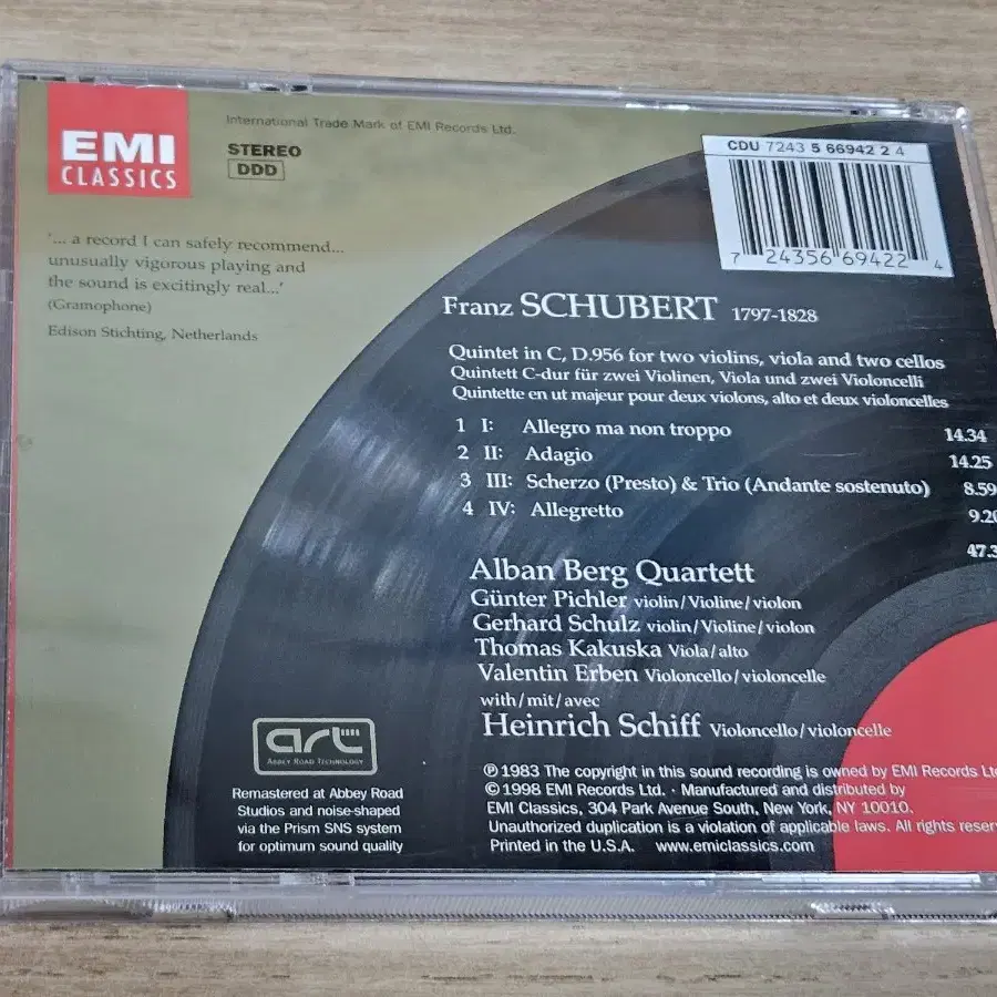 Schubert: String Quintet D.956 - Heinric