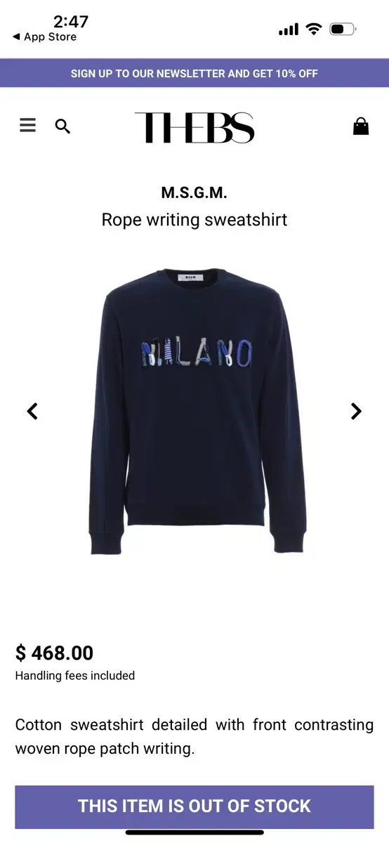 MSGM MILANO Sweatshirt