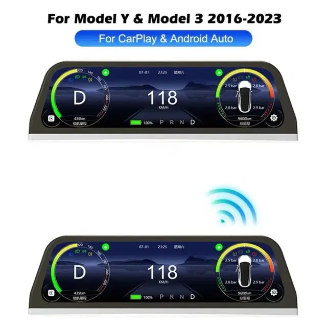 테슬라 계기판 카플레이 HUD 모델3 & Y (TEXBAO) 손쉬운자가설