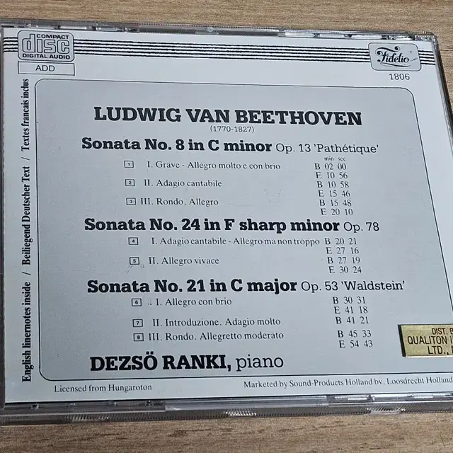 Beethoven: Sonata No.8, Sonata No.24, So