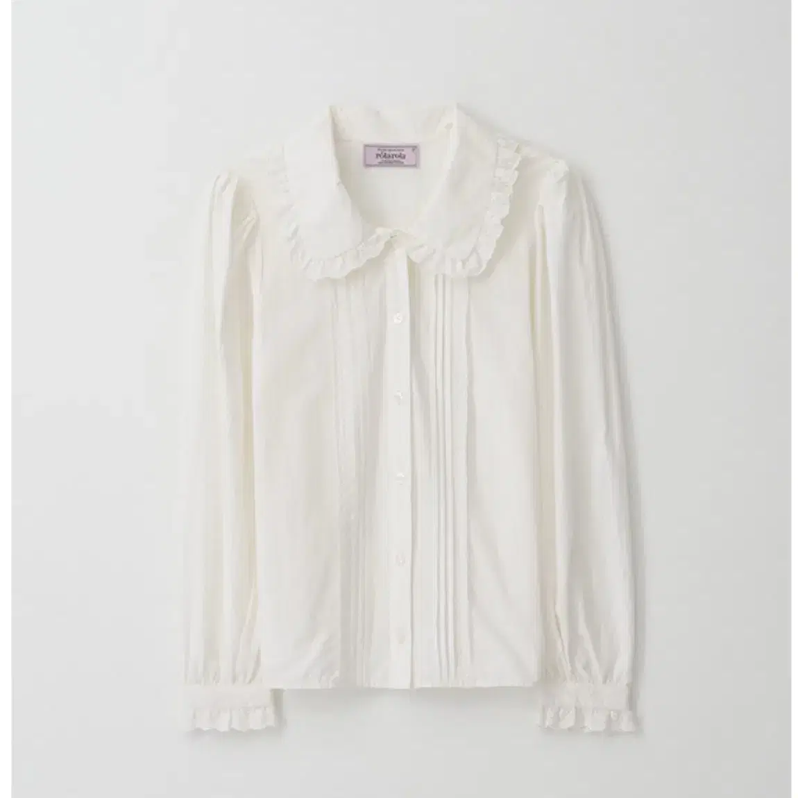 로라로라 블라우스 COLLAR LACE BLOUSE WHITE