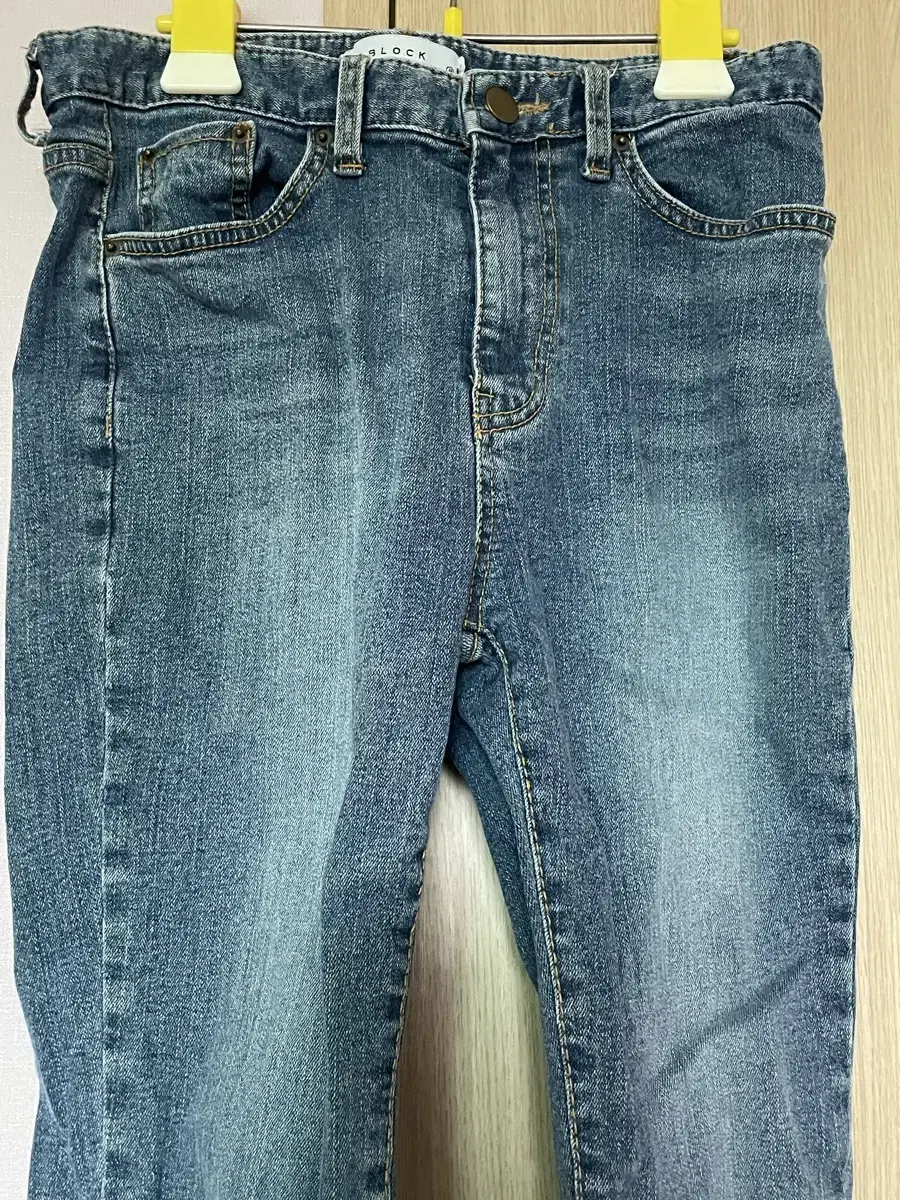 Vintage-washed denim