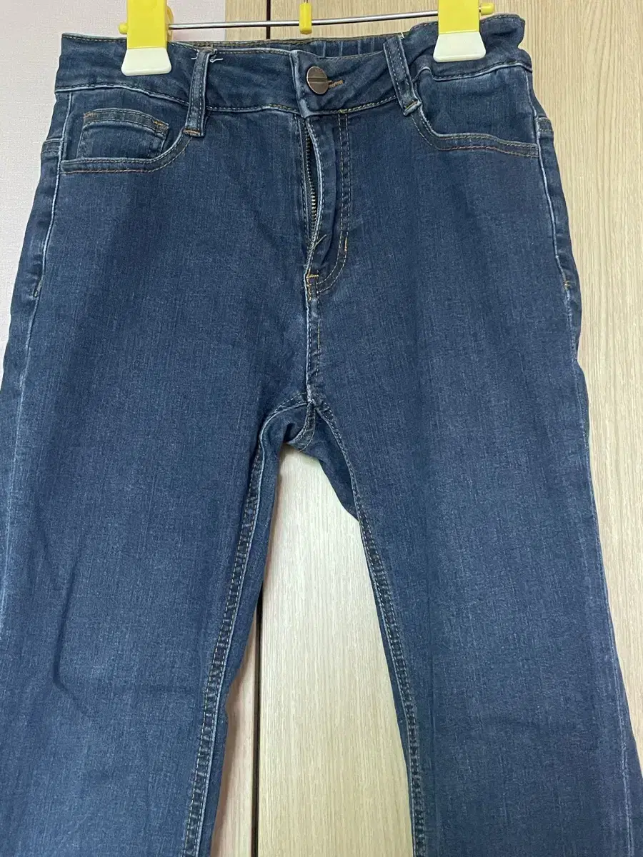 Vintage Denim Mid-Blue Straight Leg Pants