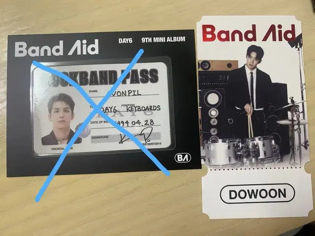 데이식스 밴드 에이드 Day6 bandaid 원필 도운 포카