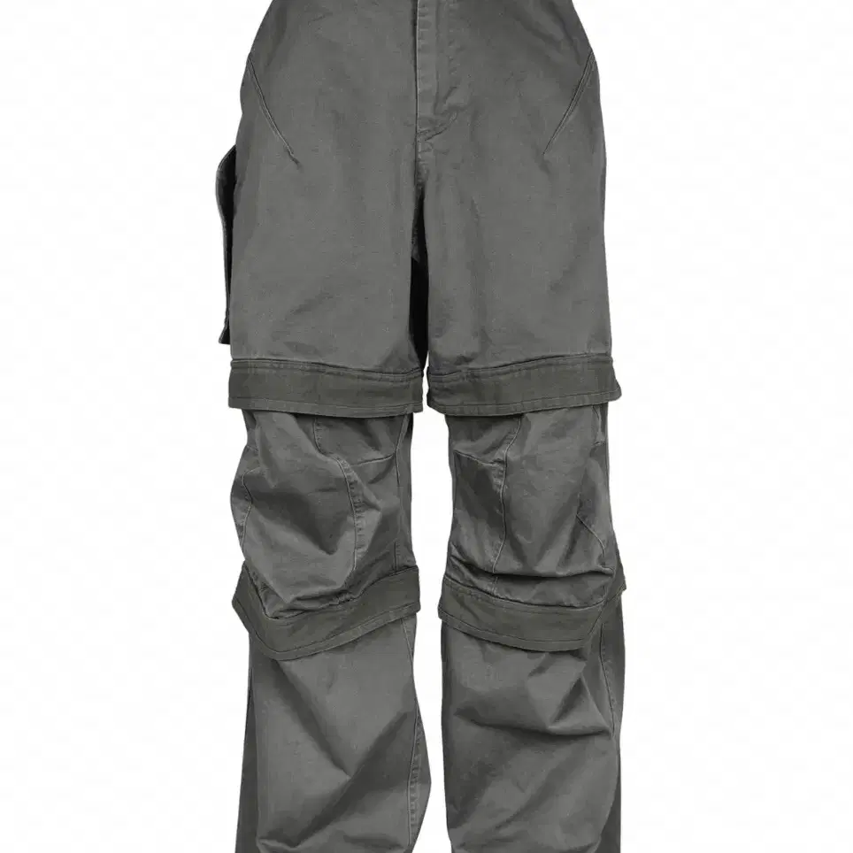 파프롬왓 FAR LAYERED WORK PANTS_CHARCOAL