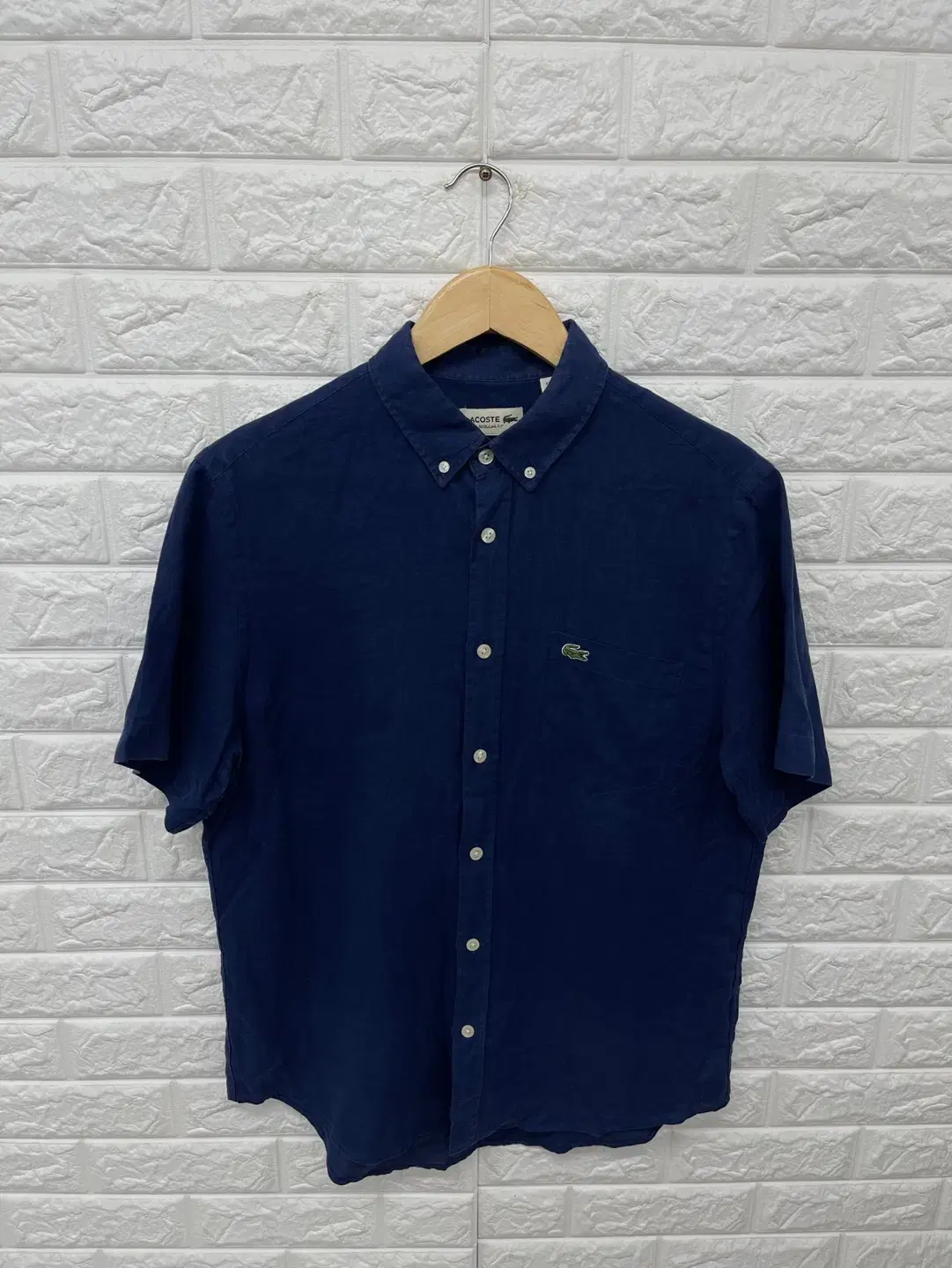 Lacoste new linen short sleeve shirt (95-100) / B-1342