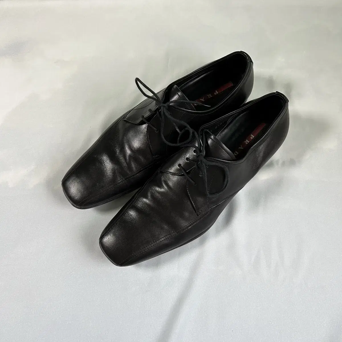 Prada sports semi square toe derby