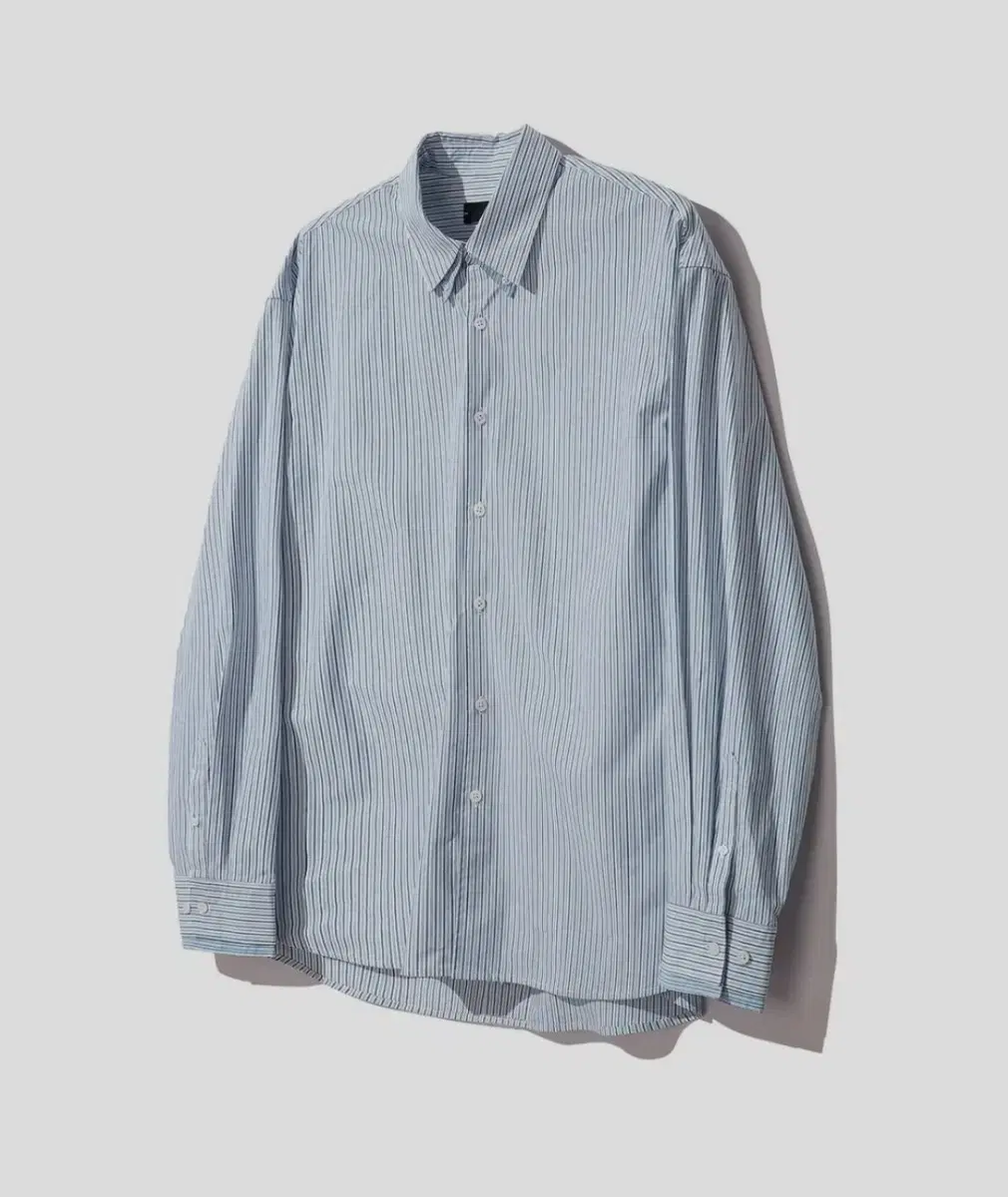 [XL] Ilkorso Double Layered Striped White and Bloo Shirt