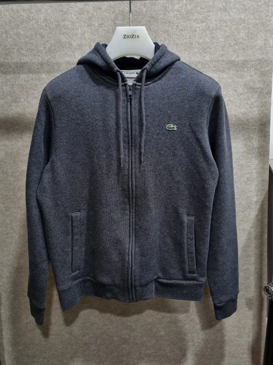 Men's 100 Lacoste Brushed Hooded Zip-Up