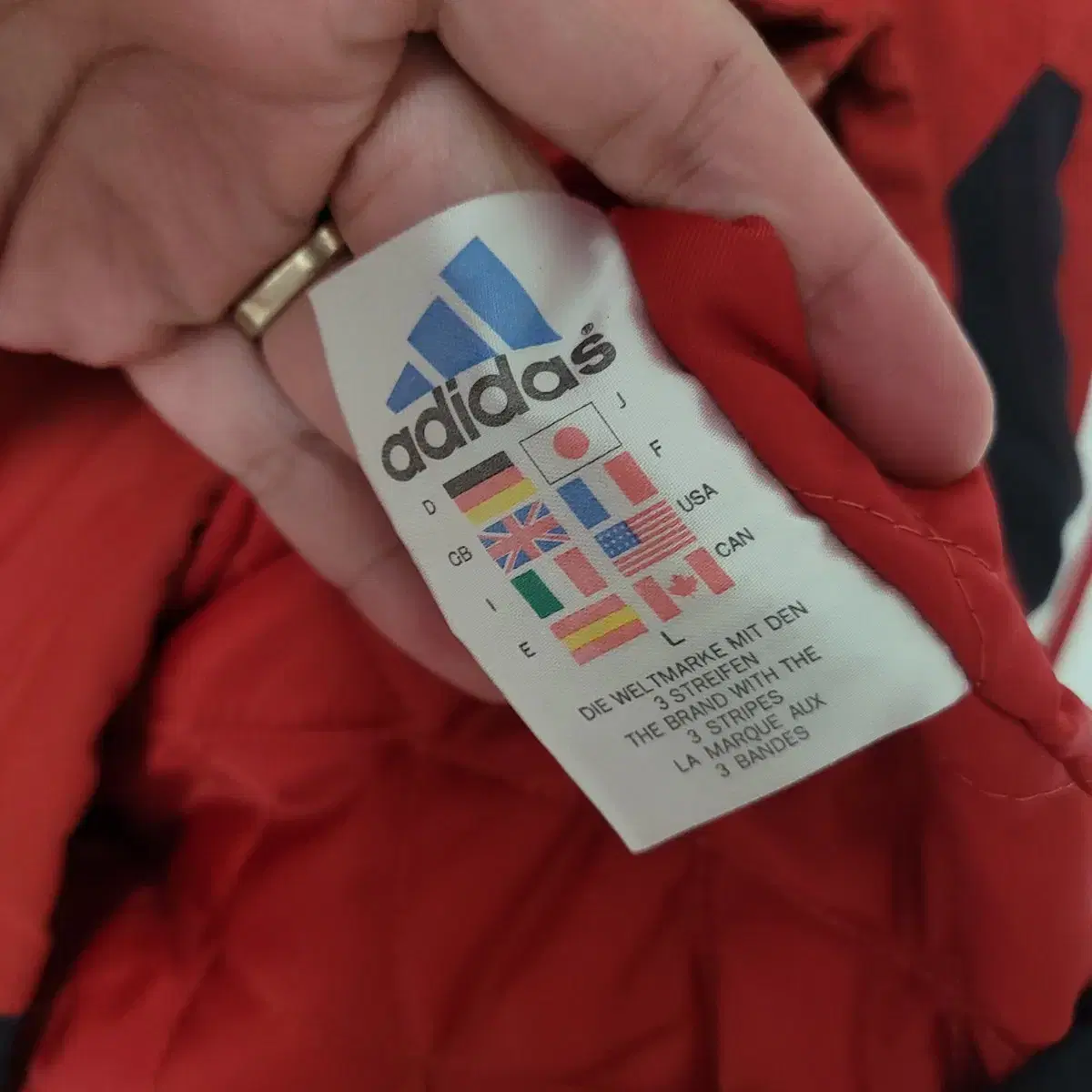 (95) ADIDAS 아디다스 올드스쿨 유로피안패디드 바람막이자켓