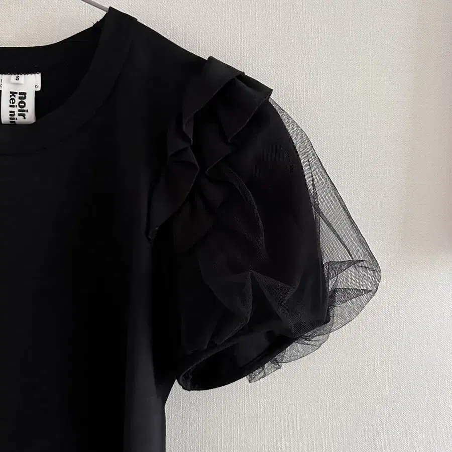 Noir Kei Ninomiya Tulle Lace Blouse