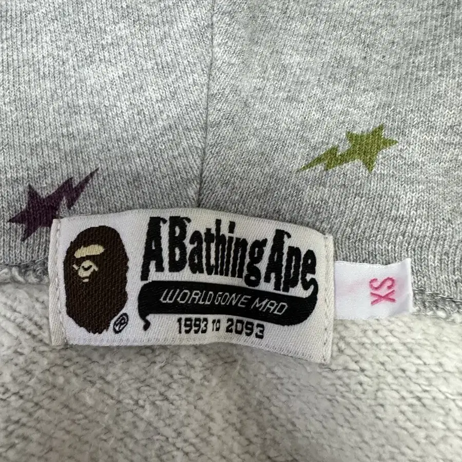 BAPE 베이프 스타 프린팅 스웻 후드집업 XS