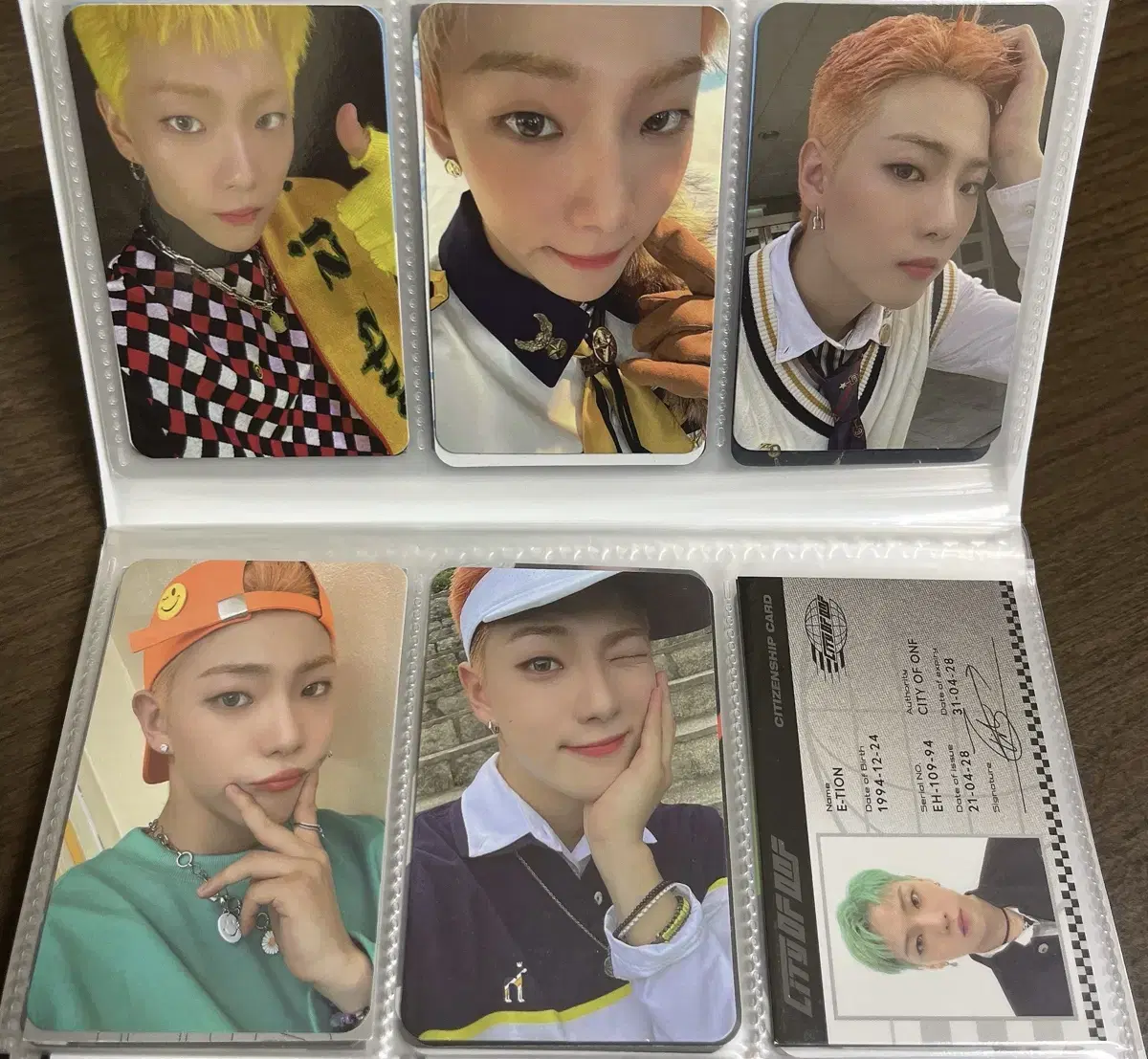 onf e-tion album photocard